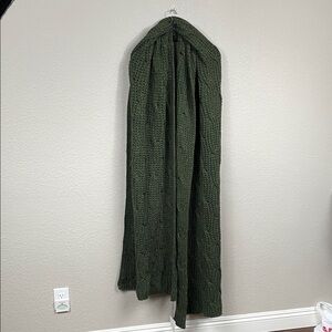 New Gentryportofino Chunky Knit Scarf Green Oversized Unisex